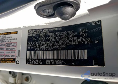 2014 Toyota 4Runner Sr5 from USA, damaged, VIN JTEBU5JR7E5151785